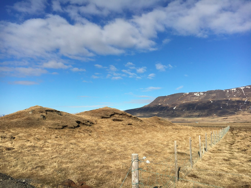 Thristapar: Three Hills. The site of the final execution in Iceland